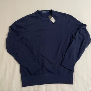 Ralph Lauren Men's Deep Blue Crewneck Sweater